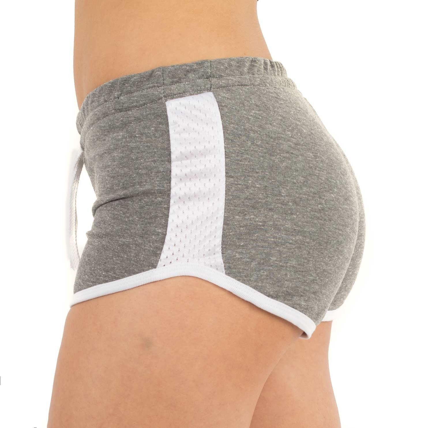 Women's Contrast Mesh Detail Shorts - 图片 10