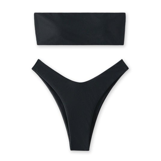 6037 - Women's Two Piece Bandeau Swimsuit - 图片 7