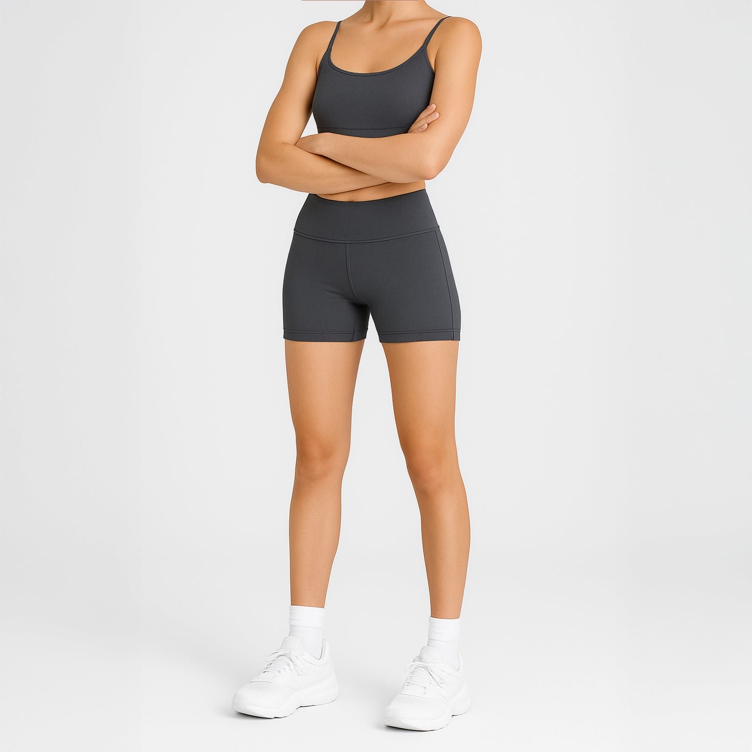 Women's Athletic Legging Shorts - 图片 2