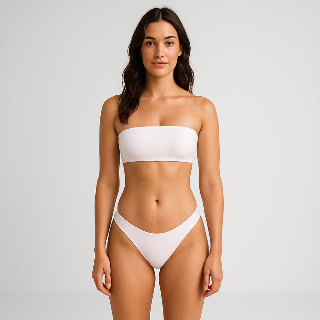 6037 - Women's Two Piece Bandeau Swimsuit - 图片 5